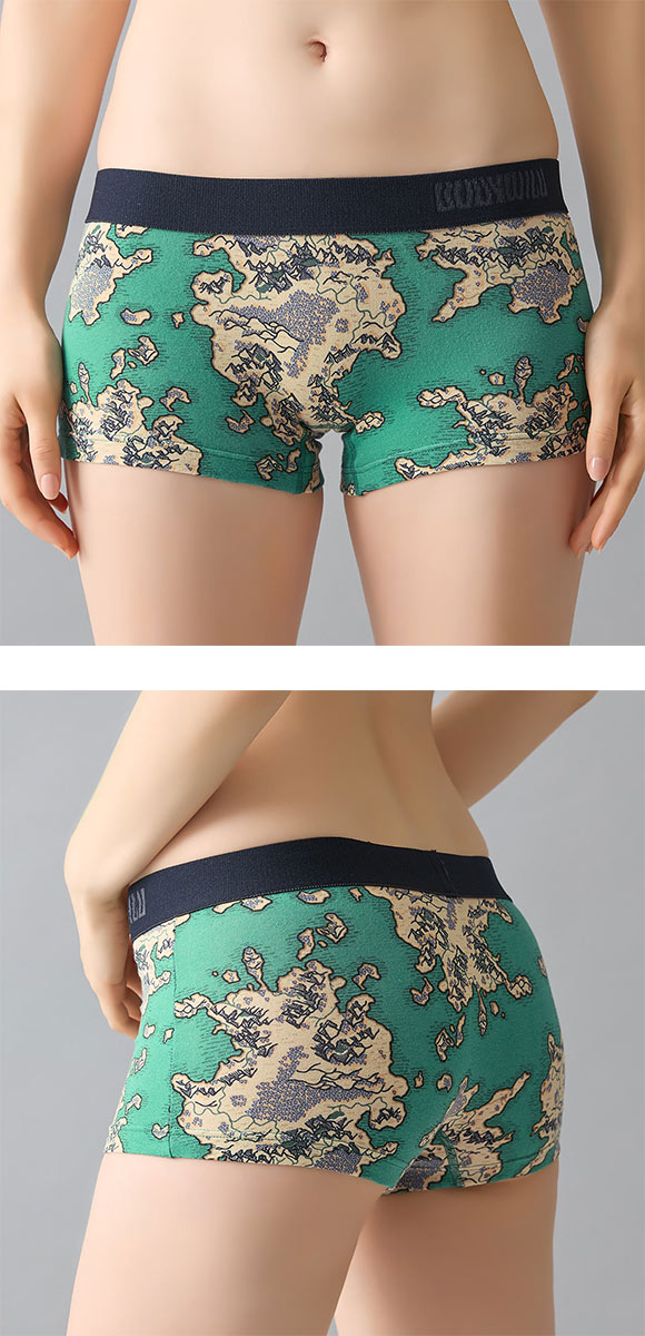 グンゼ ボディワイルド レディース デザインプリント ボクサーパンツ BODYWILD GUNZE