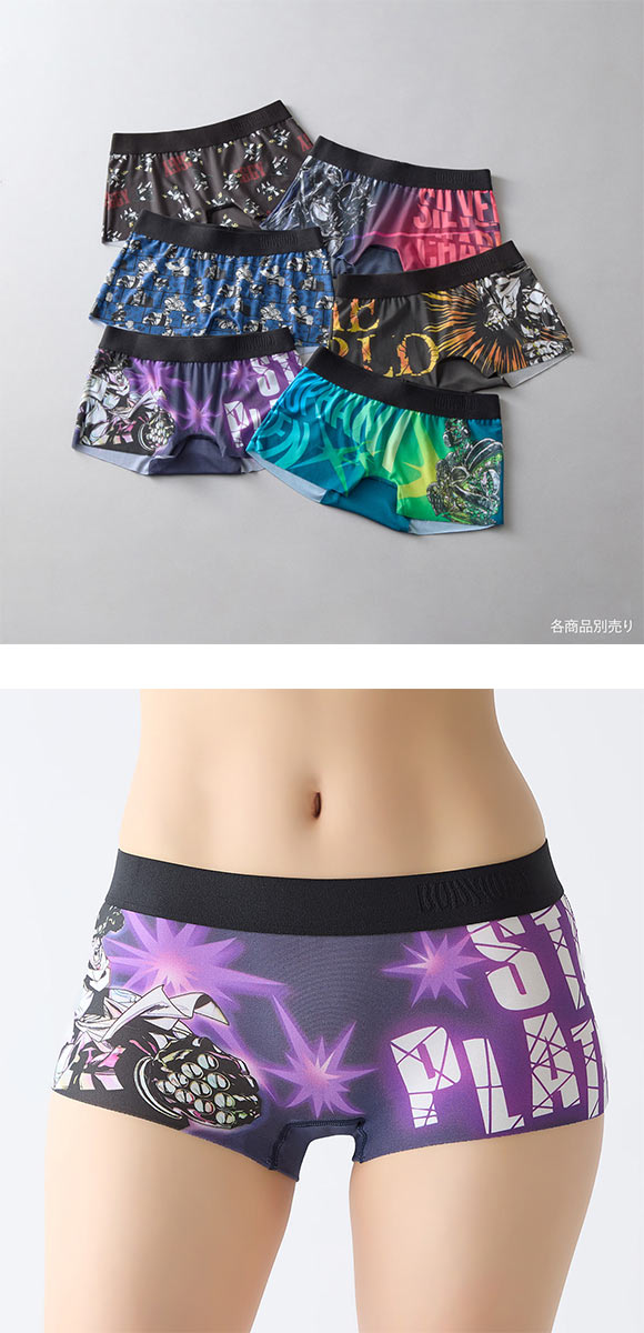 ボディワイルド レディースボクサーパンツ ジョジョの奇妙な冒険コラボ ショーツ 一分丈 BODYWILD