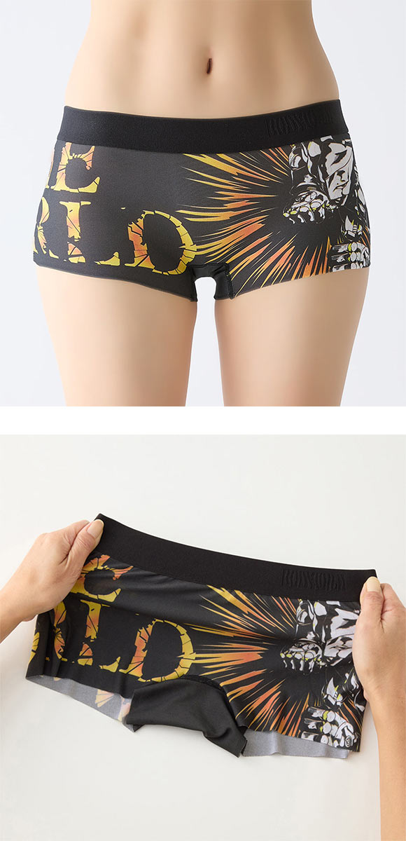 ボディワイルド レディースボクサーパンツ ジョジョの奇妙な冒険コラボ ショーツ 一分丈 BODYWILD