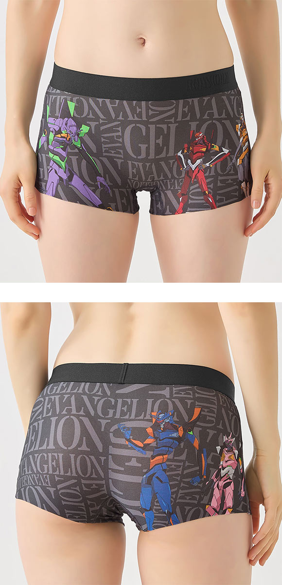 グンゼ エヴァンゲリオン×BODY WILD コラボ ボクサーパンツ レディース ショーツ 一分丈 GUNZE ボディワイルド カットオフ