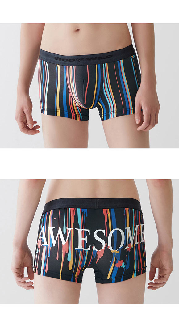 グンゼ GUNZE ボディワイルド BODY WILD ボクサーパンツ メンズ 前とじ 吸汗速乾 インクジェットプリント