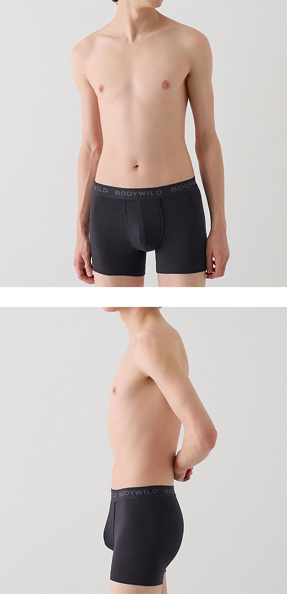 グンゼ GUNZE ボディワイルド BODY WILD ボクサーパンツ メンズ 綿混素材 前あき