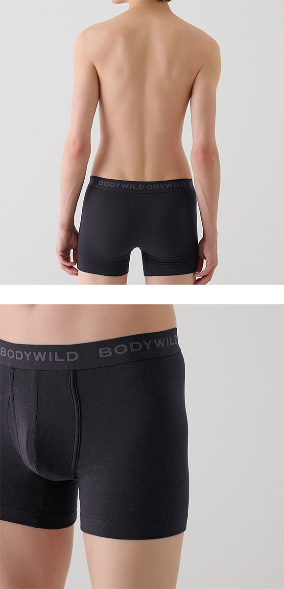 グンゼ GUNZE ボディワイルド BODY WILD ボクサーパンツ メンズ 綿混素材 前あき
