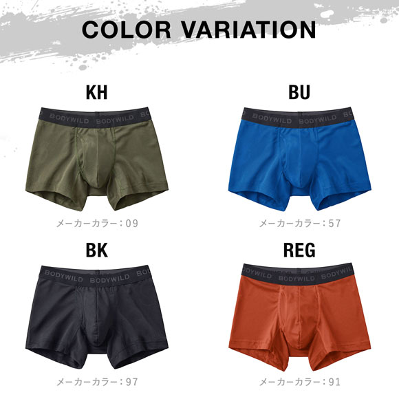 グンゼ GUNZE ボディワイルド BODY WILD ボクサーパンツ メンズ 前あき メッシュ