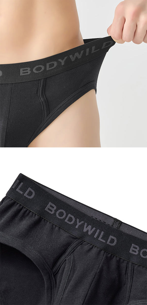 ボディワイルド ブリーフ 綿混 前あき メンズ BODYWILD