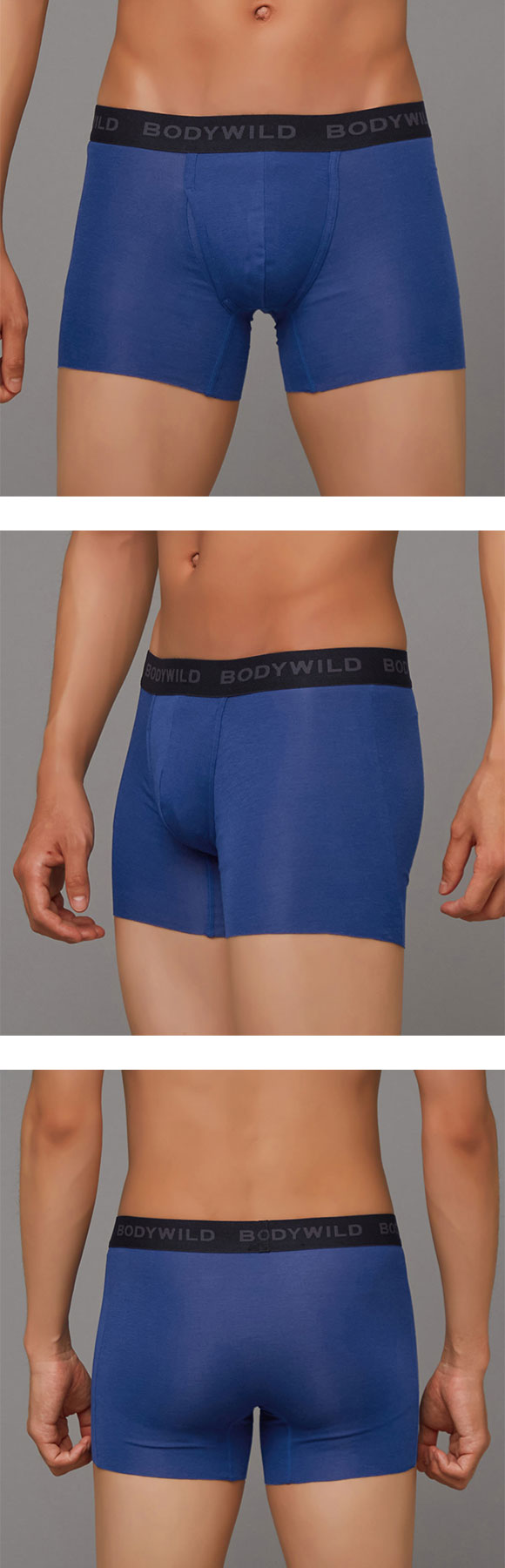 グンゼ BODY WILD スタンダード カットオフ ボクサーパンツ 前あき 綿混 メンズ GUNZE ボディワイルド