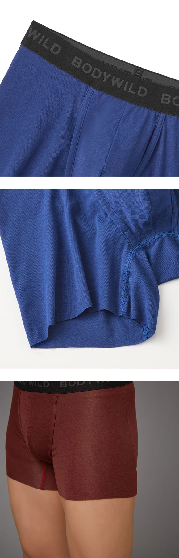 グンゼ BODY WILD スタンダード カットオフ ボクサーパンツ 前あき 綿混 メンズ GUNZE ボディワイルド