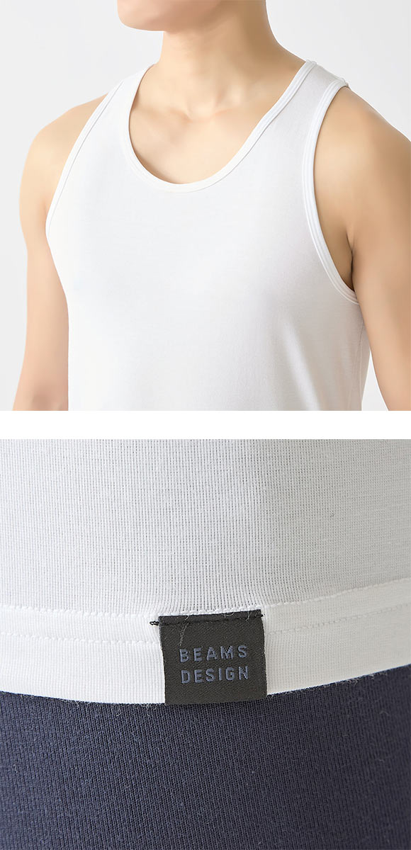 グンゼ ビームス アセドロンタンクトップ メンズ GUNZE BODY WILD by