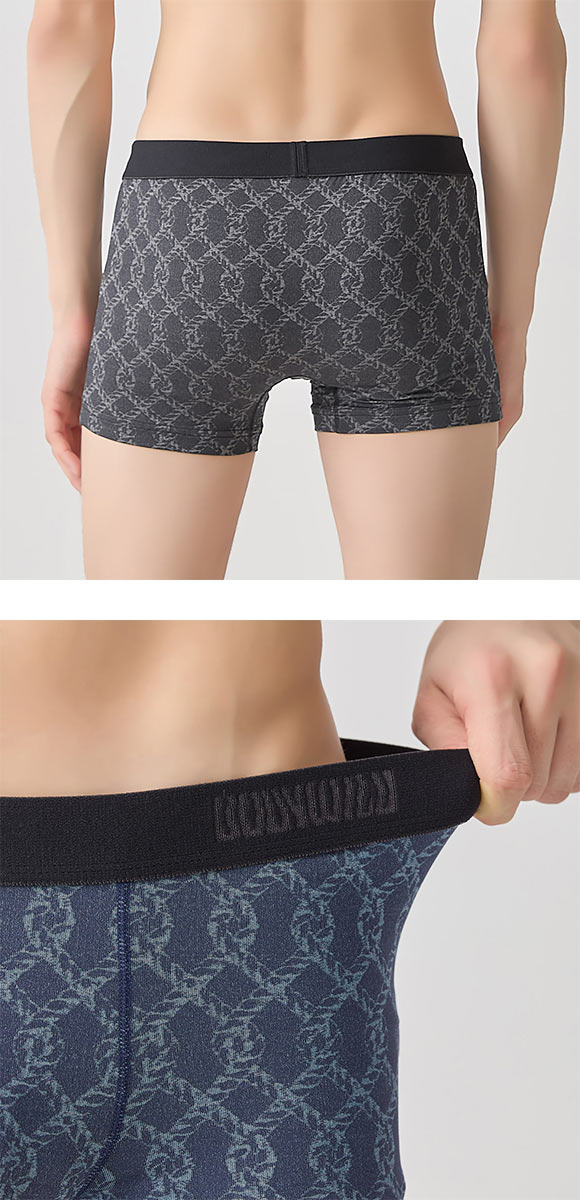 ボディワイルド ジャガード編み ロープ柄 ボクサーパンツ BODYWILD