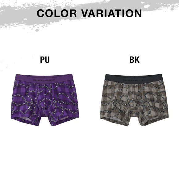 グンゼ GUNZE ボディワイルド BODY WILD ボクサーパンツ メンズ MODISH 前とじ チェーン柄