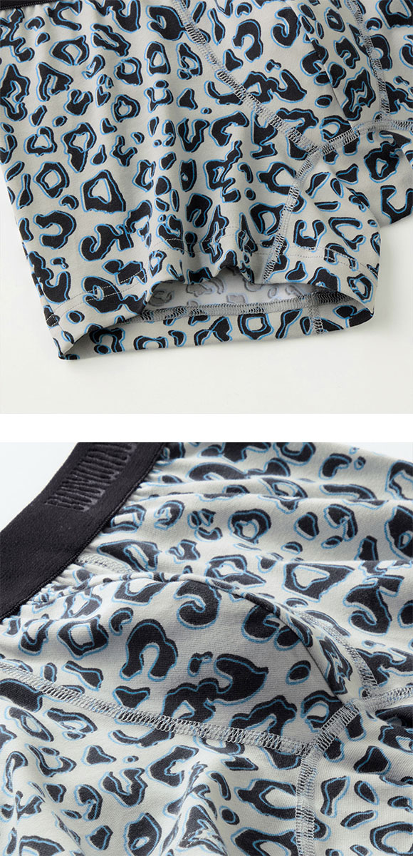 グンゼ GUNZE ボディワイルド BODY WILD ボクサーパンツ メンズ 前とじ 綿混素材 ヒョウ柄