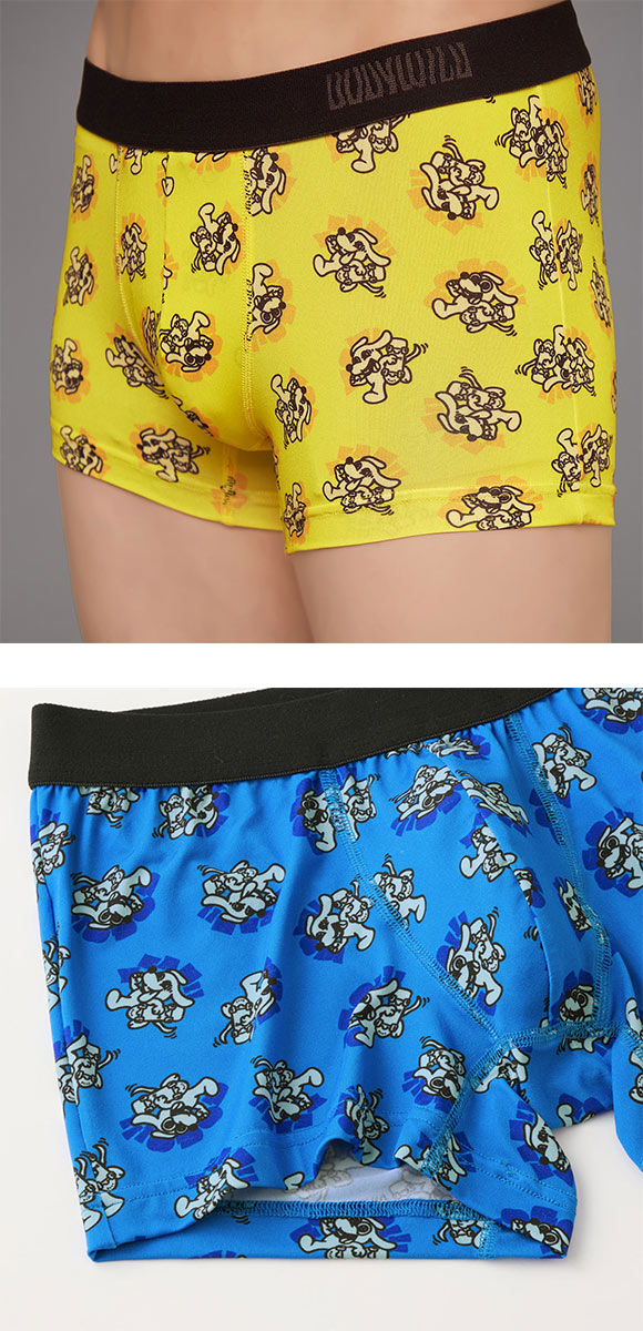 グンゼ BODY WILD ポップドッグ柄 ボクサーパンツ 前閉じ メンズ GUNZE ボディワイルド