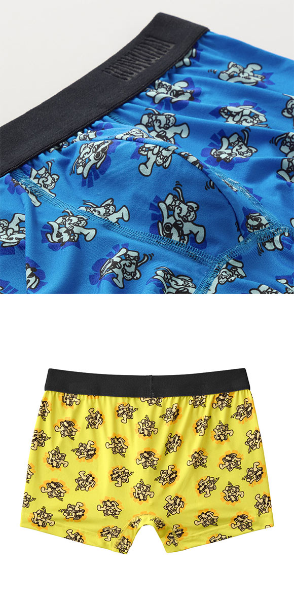 グンゼ BODY WILD ポップドッグ柄 ボクサーパンツ 前閉じ メンズ GUNZE ボディワイルド