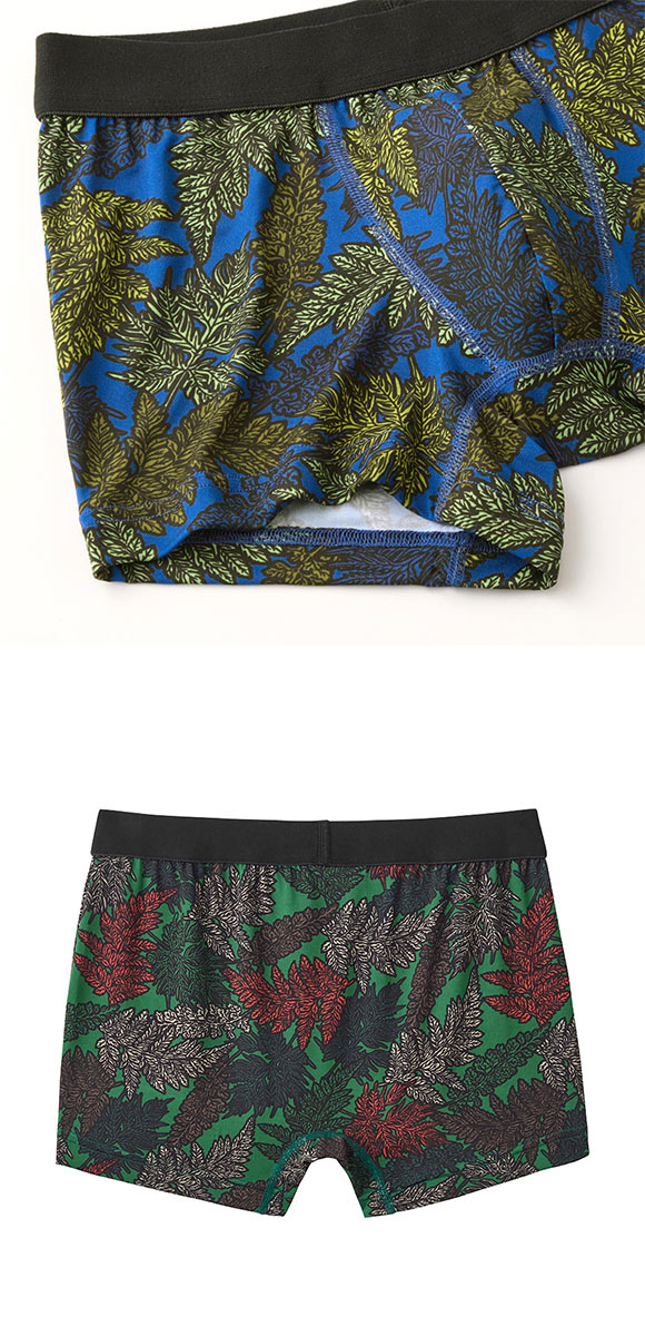 グンゼ BODY WILD リーフカモ柄 ボクサーパンツ 前閉じ メンズ GUNZE ボディワイルド