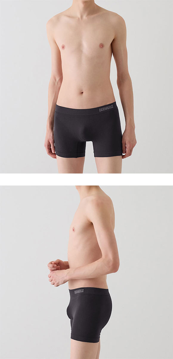 グンゼ GUNZE ボディワイルド BODY WILD 立体成型 セミロングボクサーパンツ 前閉じ メンズ e-BOXER