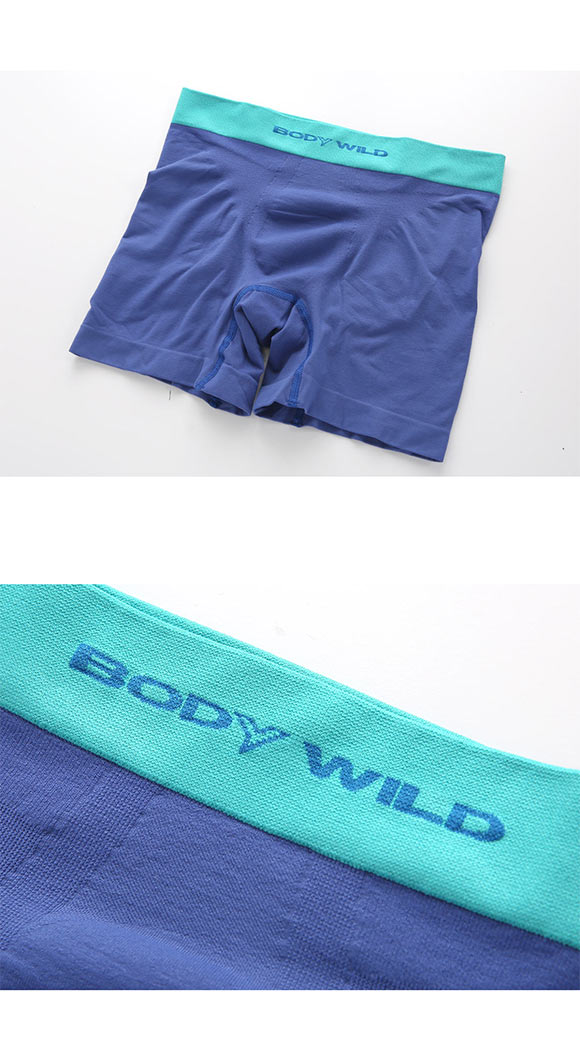グンゼ GUNZE ボディワイルド BODY WILD e-BOXER ボクサーパンツ メンズ ツートンカラー 3D-BOXER 立体成型 前とじ セミロング