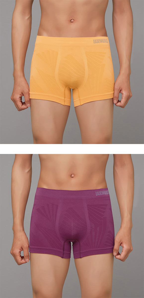 グンゼ BODY WILD 3D-Boxer トライアングル柄 ボクサーパンツ メンズ 立体成型 前とじ GUNZE ボディワイルド