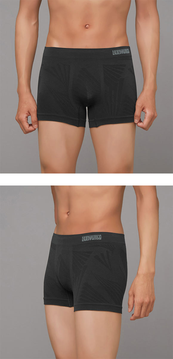 グンゼ BODY WILD 3D-Boxer トライアングル柄 ボクサーパンツ メンズ 立体成型 前とじ GUNZE ボディワイルド