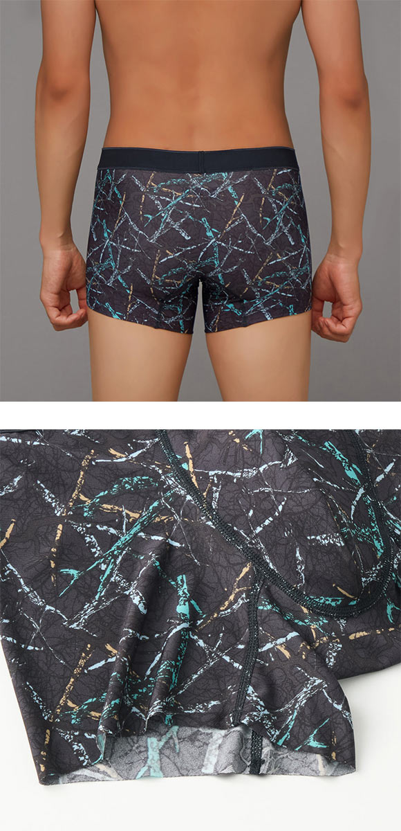 グンゼ BODY WILD EZX トゥイッグカモ柄 カットオフ ボクサーパンツ メンズ 前とじ GUNZE ボディワイルド イージーエックス