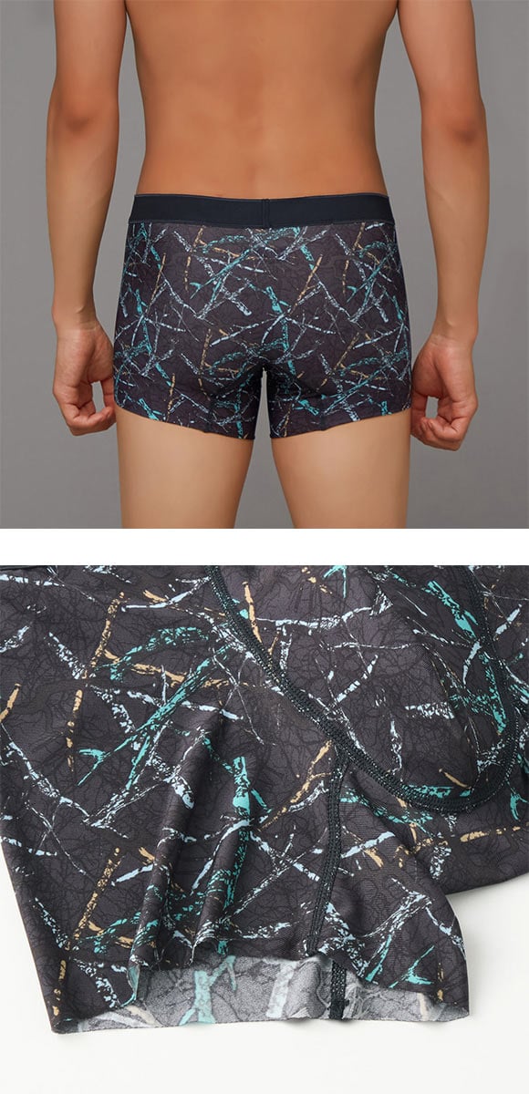 グンゼ BODY WILD EZX トゥイッグカモ柄 カットオフ ボクサーパンツ メンズ 前とじ GUNZE ボディワイルド イージーエックス