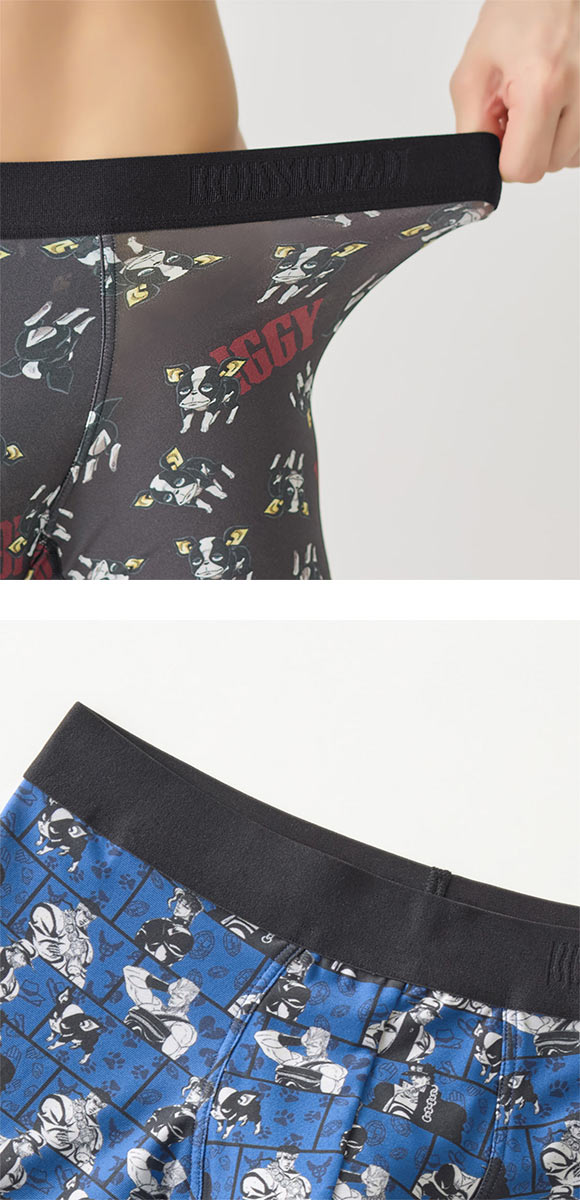 ボディワイルド ボクサーパンツ ジョジョの奇妙な冒険コラボ 前閉じ 総プリント メンズ BODYWILD