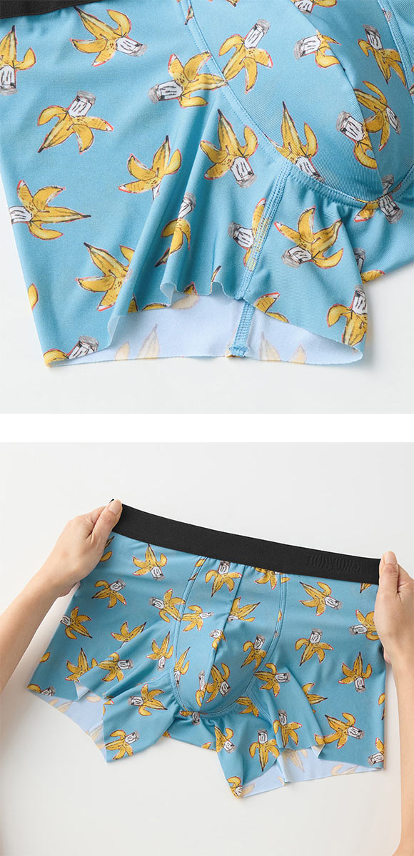 グンゼ BODY WILD バスキアコラボ オールオーバーデザイン ボクサーパンツ メンズ  前閉じ ボディワイルド