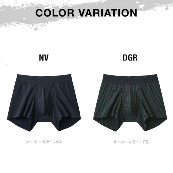 グンゼ BODY WILD BLACK DESIGN ストライプ柄 カットオフ ボクサーパンツ メンズ 日本製  GUNZE ボディワイルド