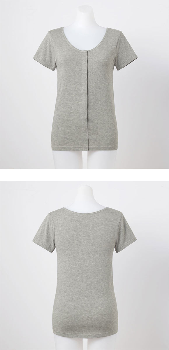 グンゼ GUNZE セルフェア SELFEAR クリップインナー レディース 2分袖 フェムテック セルフケア