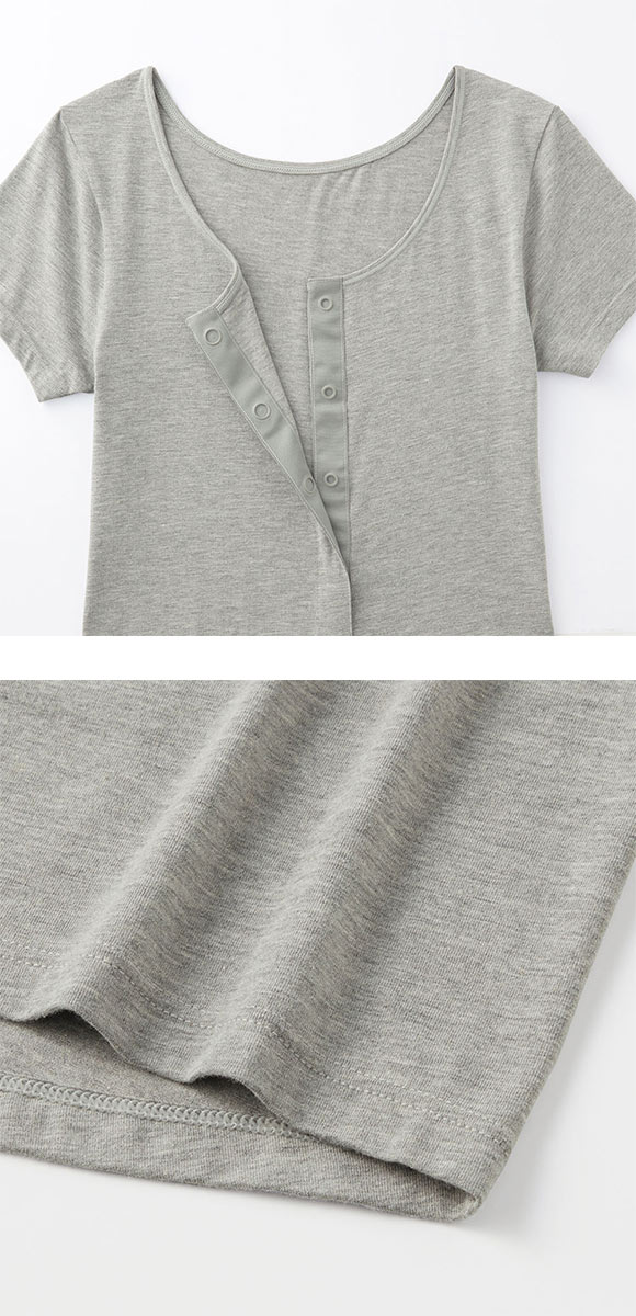 グンゼ GUNZE セルフェア SELFEAR クリップインナー レディース 2分袖 フェムテック セルフケア