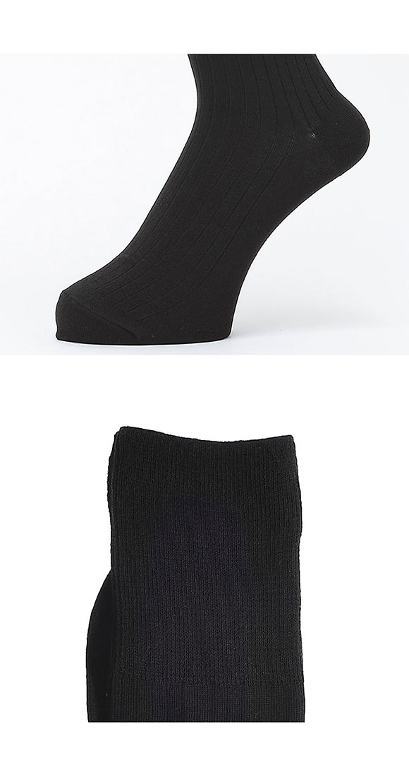 グンゼ GUNZE ホットマジック HOTMAGIC リブ クルーソックス メンズ ビジネス 吸湿発熱 靴下 25-27cm 消臭