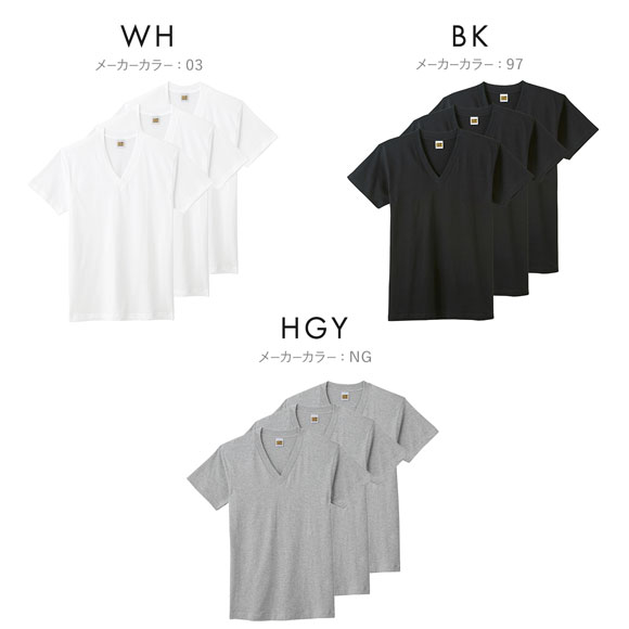 G.T.HAWKINS GTホーキンス Vネック Tシャツ 3枚セット メンズ 半袖 綿100％ 大きいサイズ