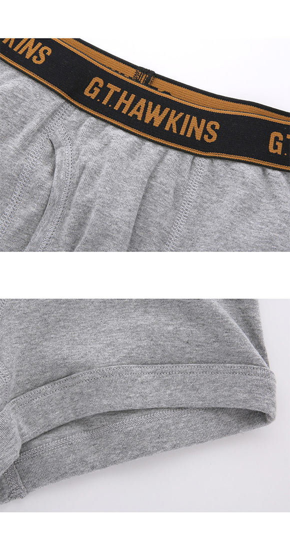 G.T.HAWKINS GTホーキンス ボクサーブリーフ 2枚組 メンズ 前開き 綿100％