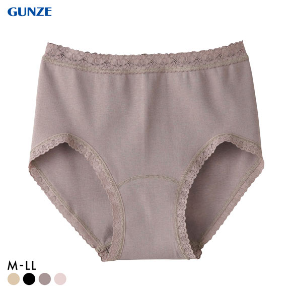 グンゼ いいここち 綿100％ やさしーく包み込む レギュラーショーツ ローレッグ 深め レディース GUNZE