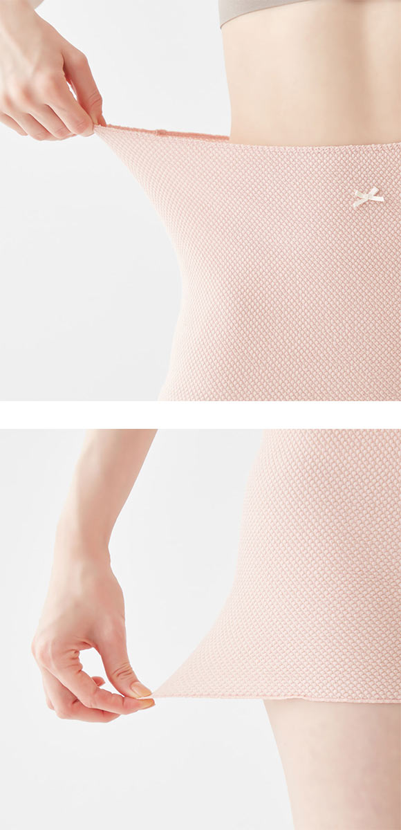 グンゼ いいここち リンパ解放 はらまき付き 1分丈ショーツ レディース 腹巻付き GUNZE