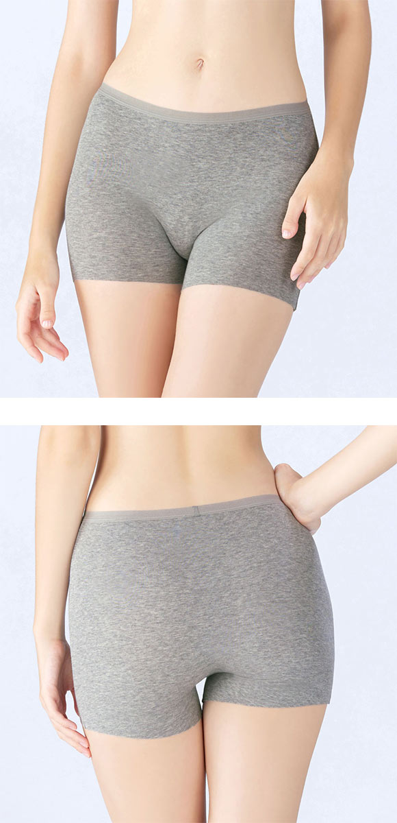 グンゼ GUNZE いいここち ひびきにくい綿85% ショーツ 一分丈 深め ハイウエスト 3枚セット