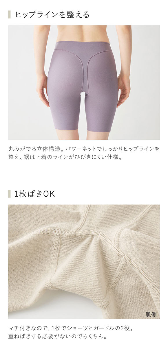 グンゼ GUNZE キレイラボ KIREILABO フィッテ Fitte ロングガードル レディース 補正下着 肌側オーガニックコットン