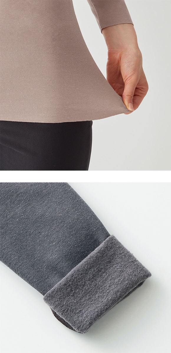グンゼ GUNZE キレイラボ KIREILABO フィッテ Fitte WARM 8分袖 ブラインナー レディース カップ付き コットン混