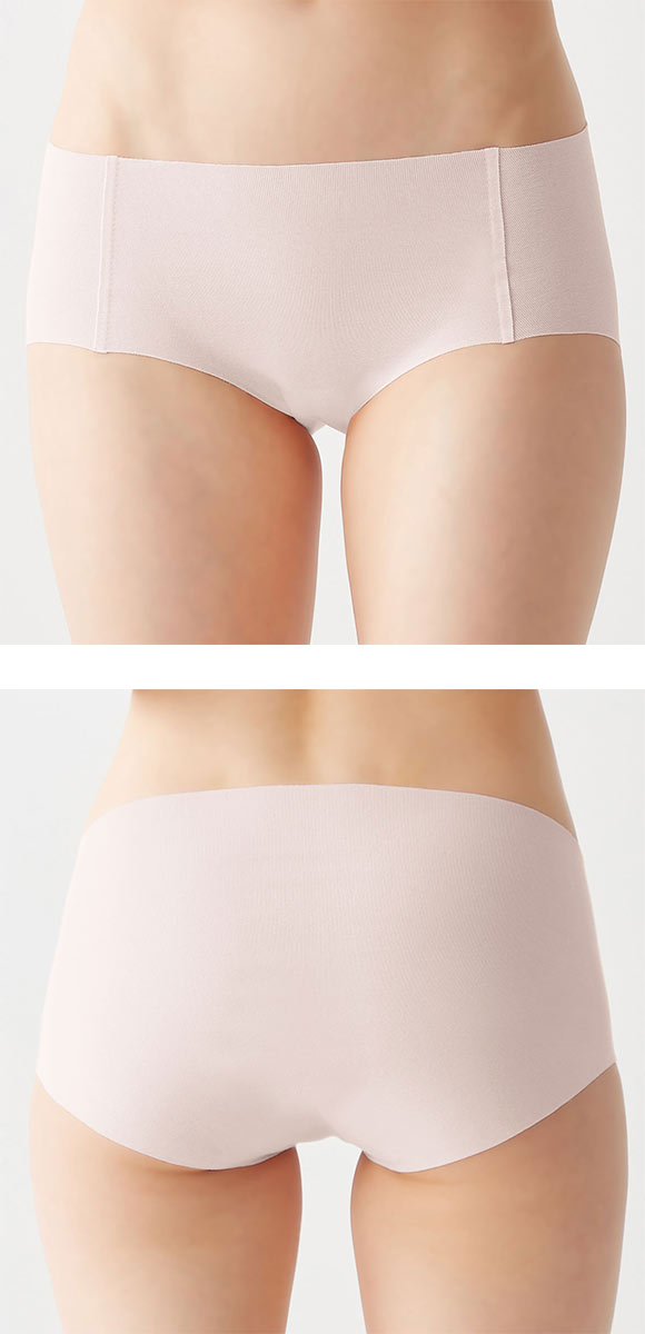 グンゼ GUNZE キレイラボ KIREILABO 完全無縫製 うるおい保湿 綿混 ハーフショーツ