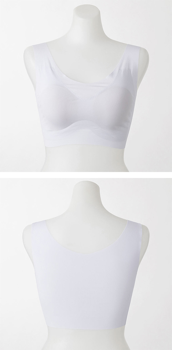 グンゼ GUNZE キレイラボ KIREILABO 完全無縫製 うるおい保湿 ハーフトップ クールタイプ ノンワイヤー ワイヤレスブラ