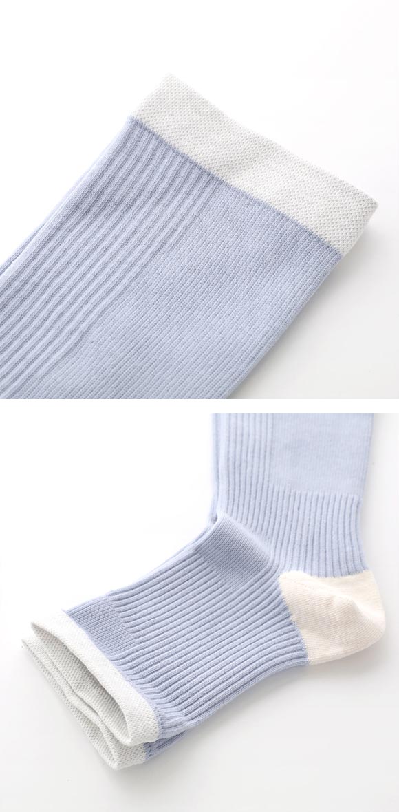 グンゼ KIREILABO Fitte オーガニックコットン混 オープントゥ ハイソックス かかと内側シルク レディース レッグウェア GUNZE キレイラボ