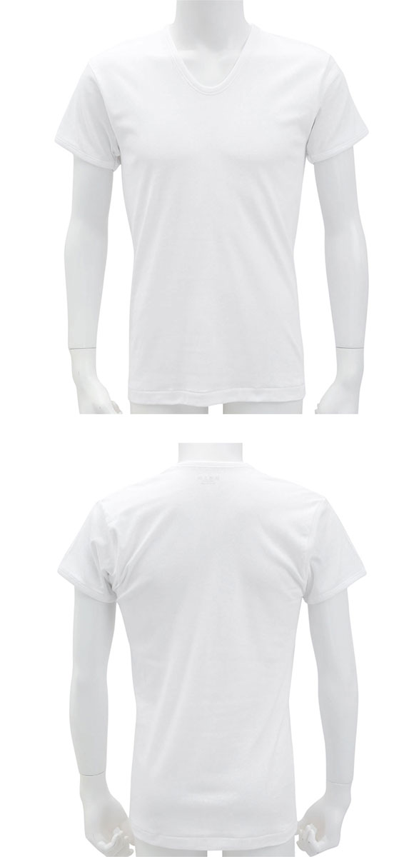 グンゼ GUNZE 快適工房 半袖 U首 Tシャツ インナー メンズ 綿100％ 4L Uネック 日本製 抗菌防臭