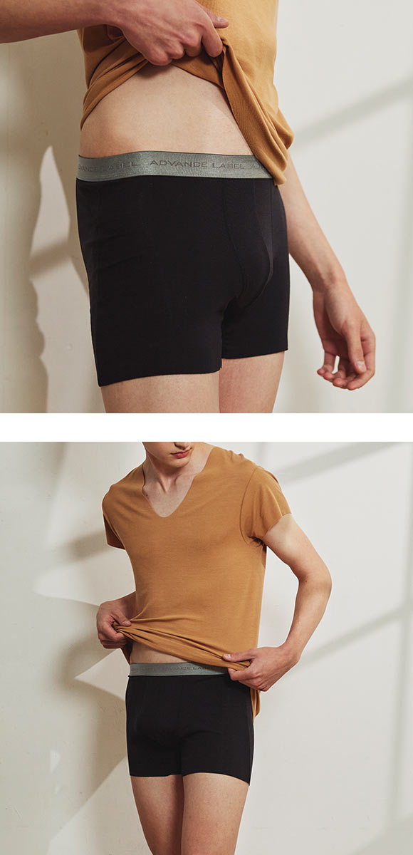 グンゼ GUNZE アドバンスレーベル ADVANCE LABEL セミロング ボクサーパンツ メンズ カットオフ 持続消臭