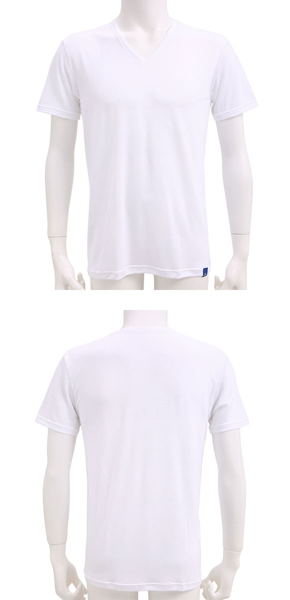 グンゼ GUNZE クールマジック COOLMAGIC 吸汗天竺VネックTシャツ 吸汗速乾 消臭 冷感