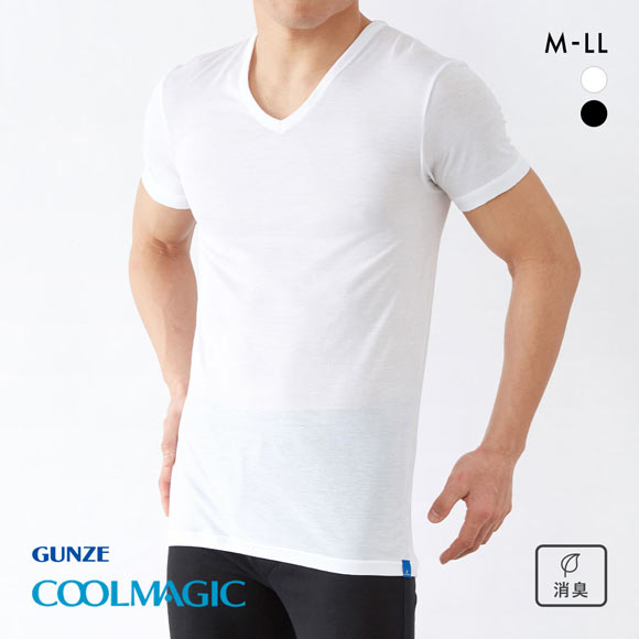 グンゼ クールマジック Tシャツ Vネック メンズ GUNZE