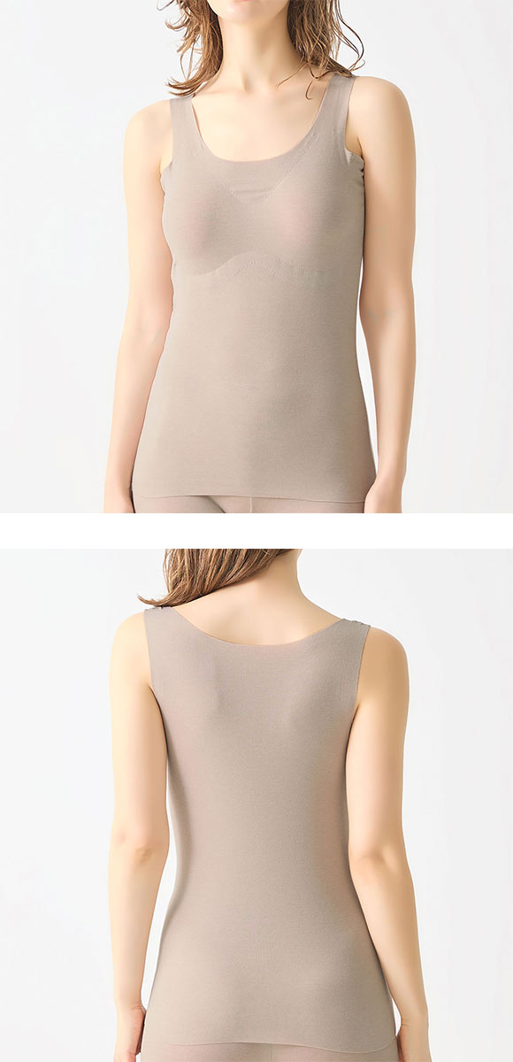 グンゼ アセドロン パッド汗取り付き タンクトップ レディース GUNZE