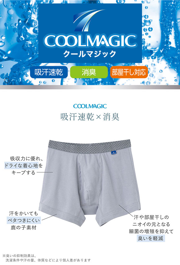 グンゼ GUNZE クールマジック COOLMAGIC 吸汗速乾×消臭加工 ボクサーパンツ