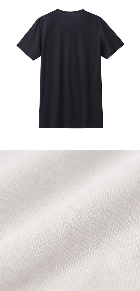 グンゼ GUNZE クールマジック COOL MAGIC 半袖 Tシャツ メンズ クルーネック 100％天然冷感