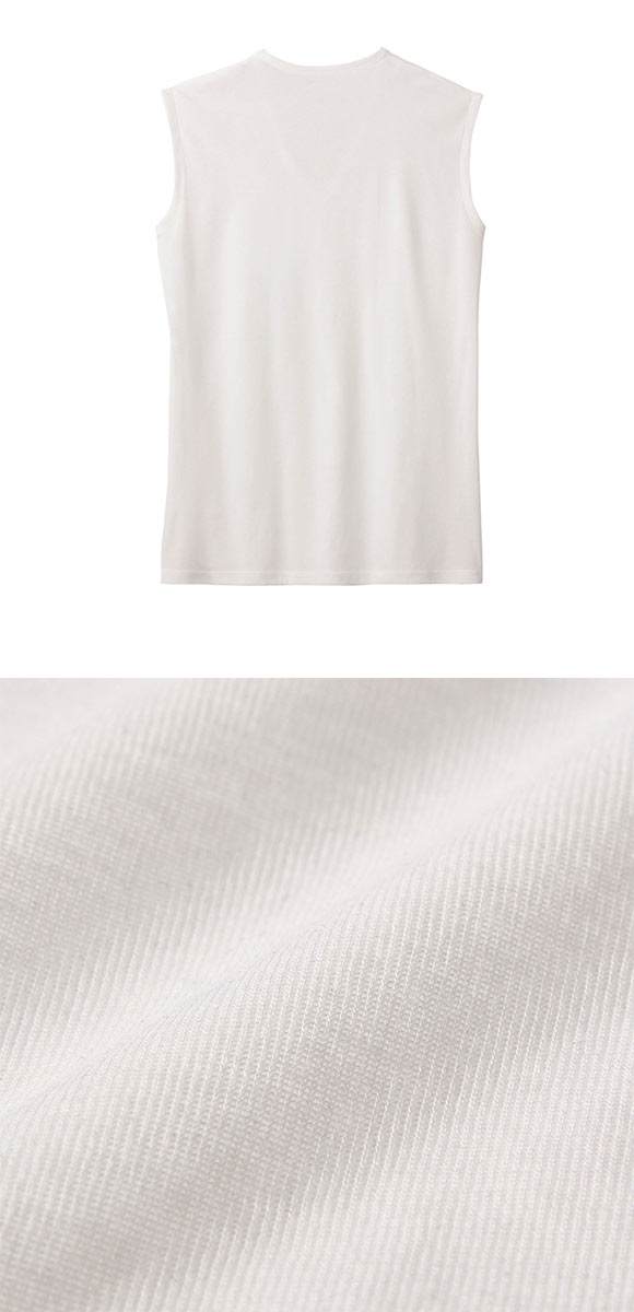 グンゼ GUNZE クールマジック COOL MAGIC スリーブレスシャツ メンズ Vネック 100％天然冷感 タンクトップ