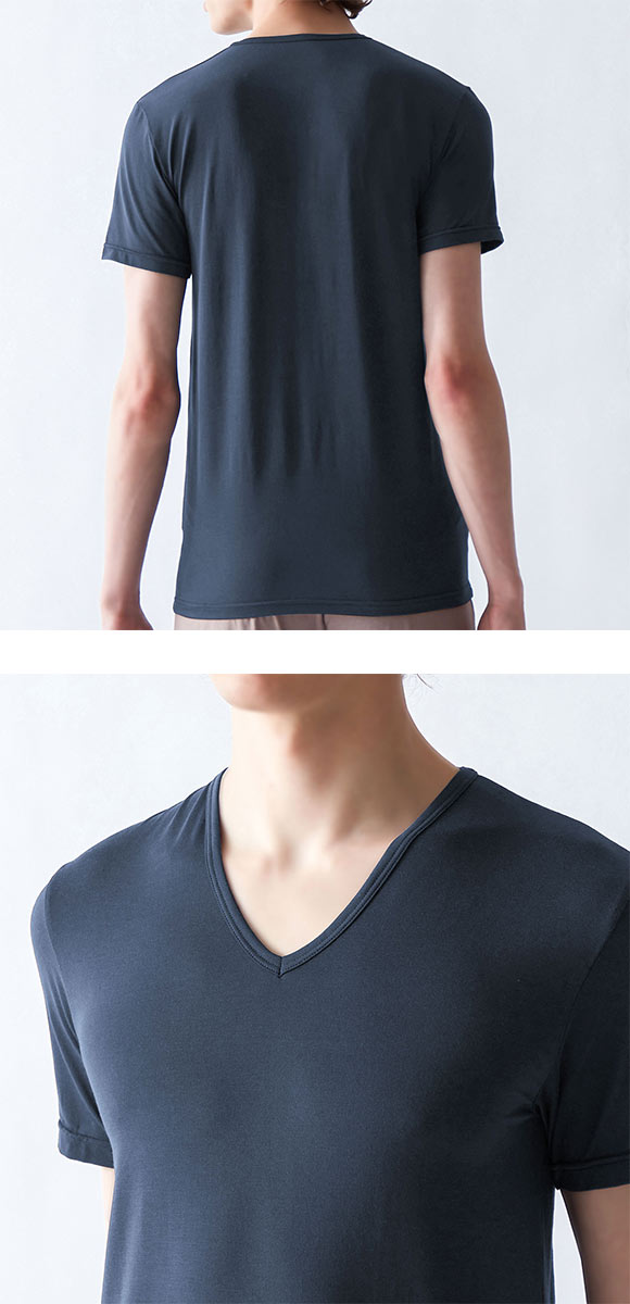 グンゼ GUNZE アセドロン Vネック 半袖 Tシャツ インナー メンズ