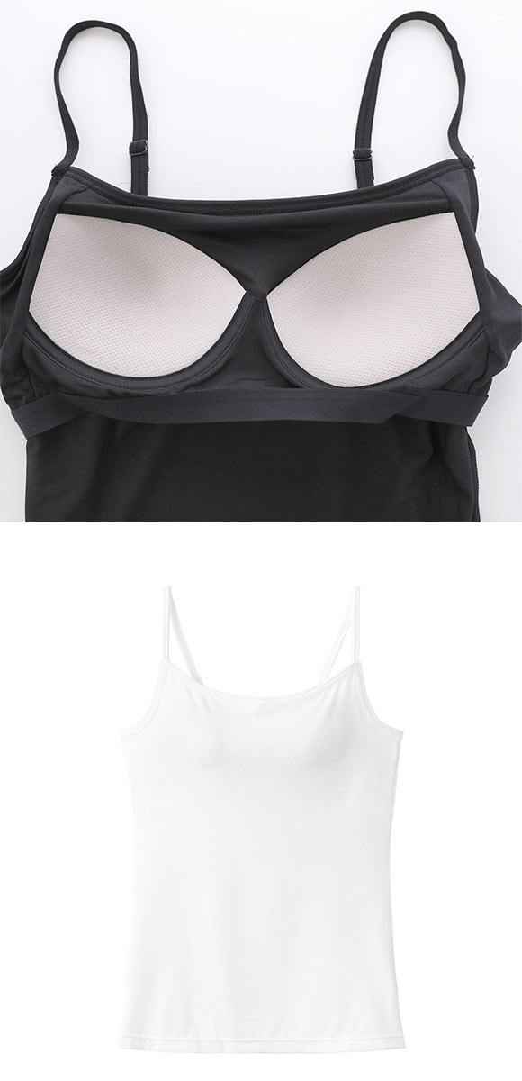 グンゼ キテミル キャミソール カップ付き インナー レディース GUNZE